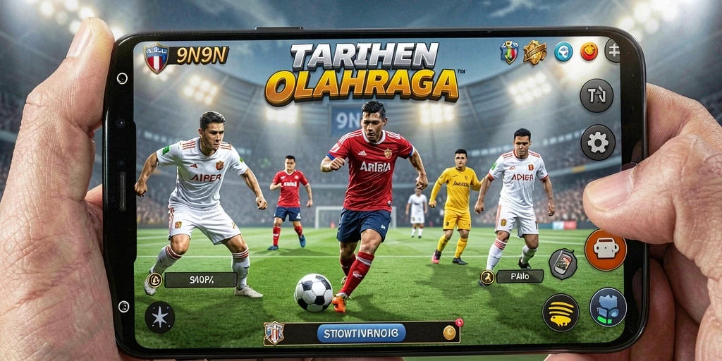 Tampilan antarmuka pengguna aplikasi Sportsbook 9N9N yang menarik.