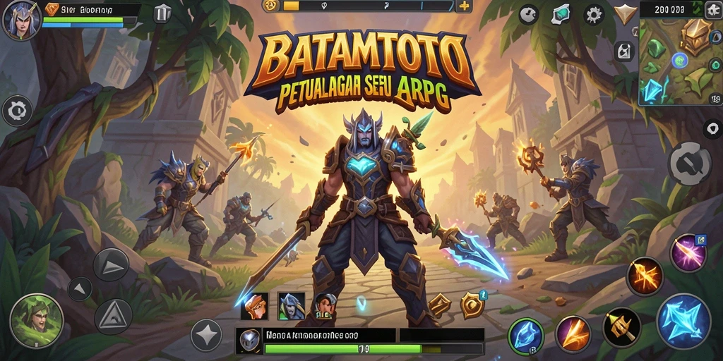 Tampilan menawan dari gameplay ARPG BATAMTOTO yang penuh aksi.