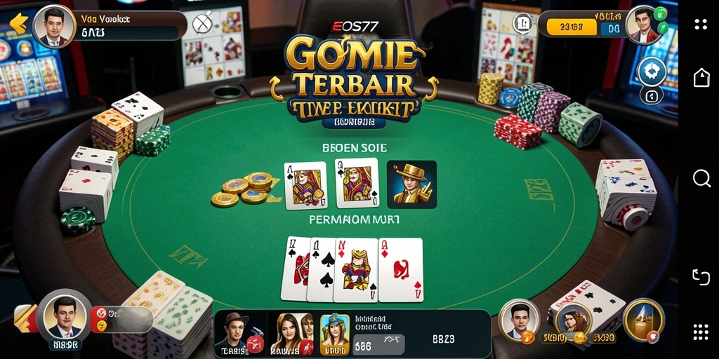 Tampilan menarik dari gameplay Poker di EOS77 dengan aksi seru.