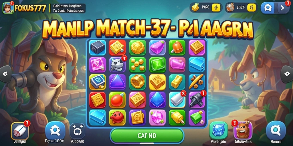 Tampilan gameplay FOKUS777 yang seru dan penuh warna.