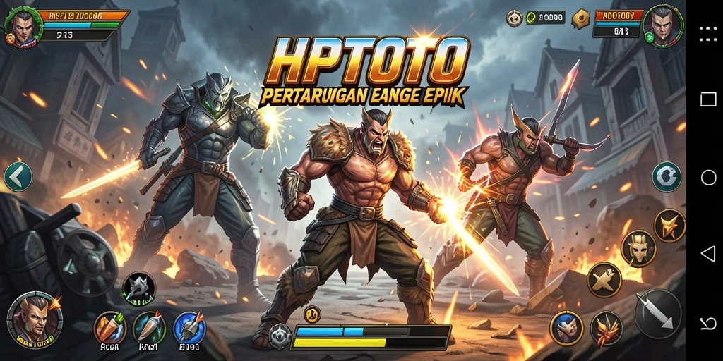 Tampilan aksi seru dalam pertarungan di HPTOTO.