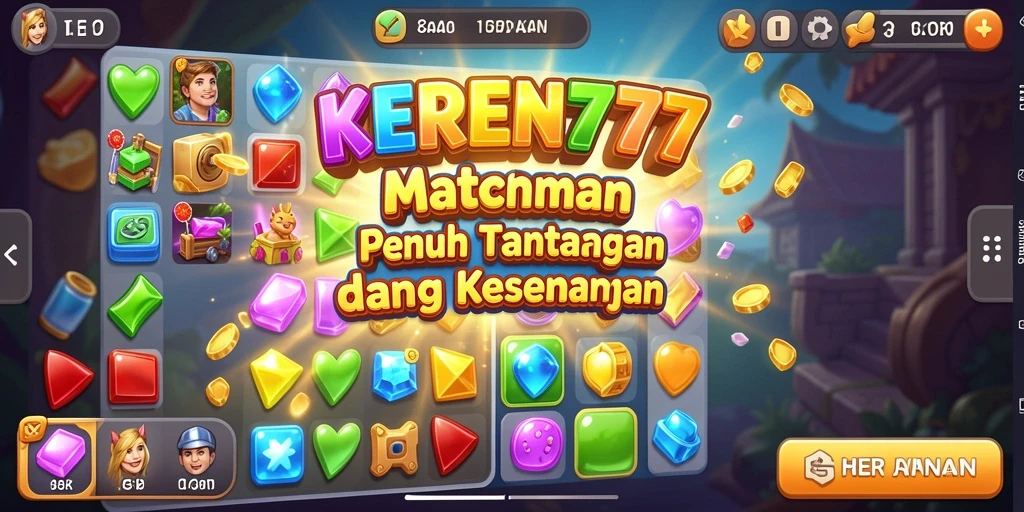 Tampilan gameplay KEREN777 yang seru dan menantang.