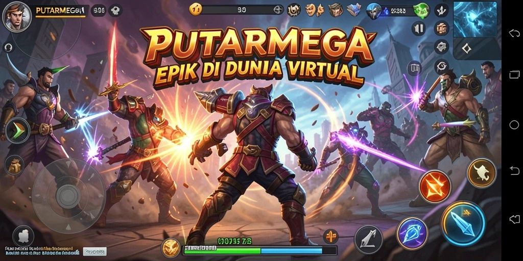 Tampilan gameplay menegangkan dengan aksi pertarungan yang mendebarkan.