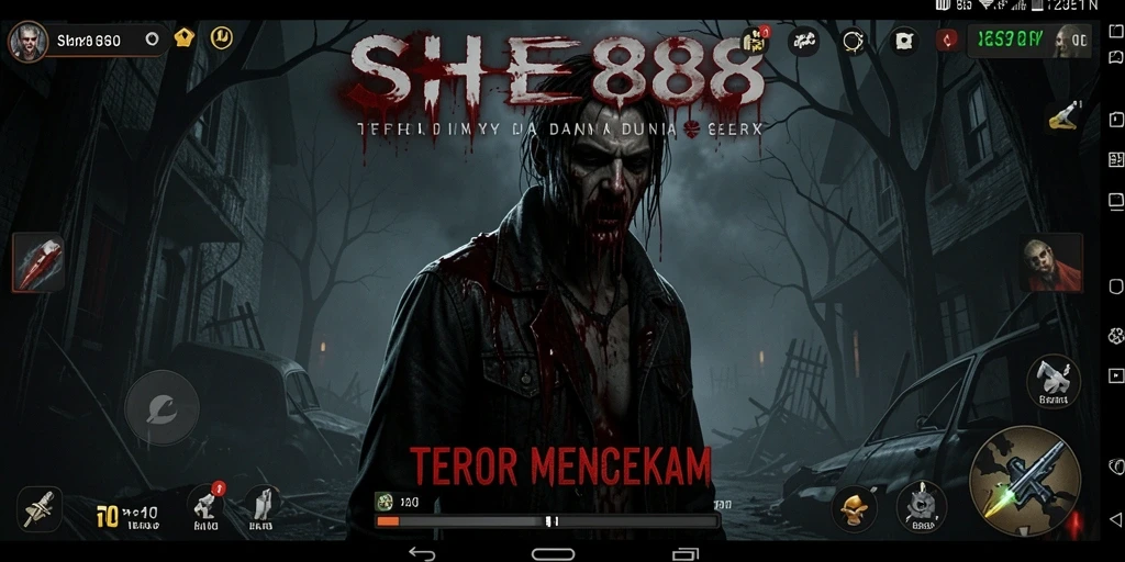 Tampilan gameplay menegangkan dari SHE888 yang penuh dengan kengerian.