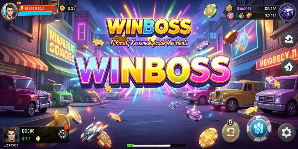 Tampilan gameplay menegangkan di WINBOSS dengan rintangan yang menarik.