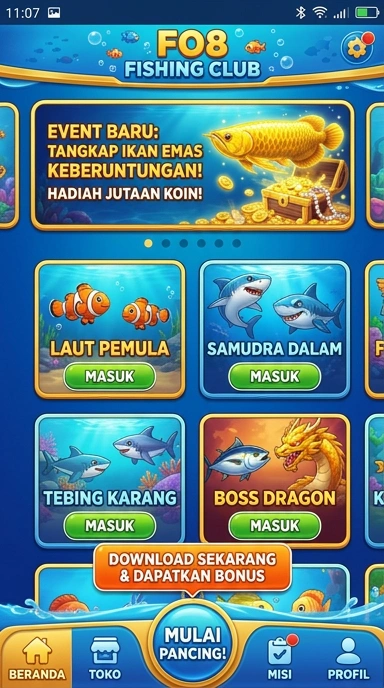 Proses instalasi aplikasi fo8 yang cepat dan efisien.